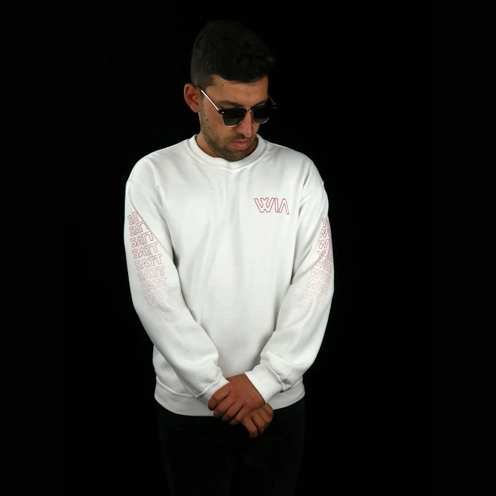 Angry Waves Sweatshirt - White