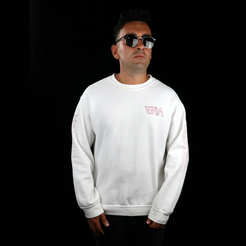 Angry Waves Sweatshirt - White