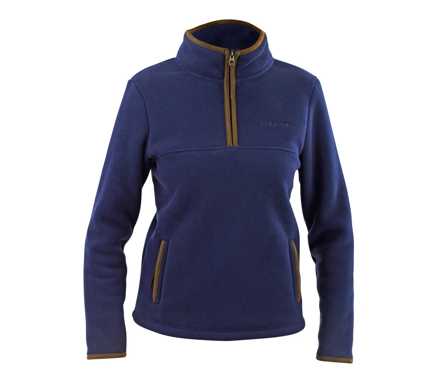 Aubrion Wmn Core Half Zip Fleece Navy