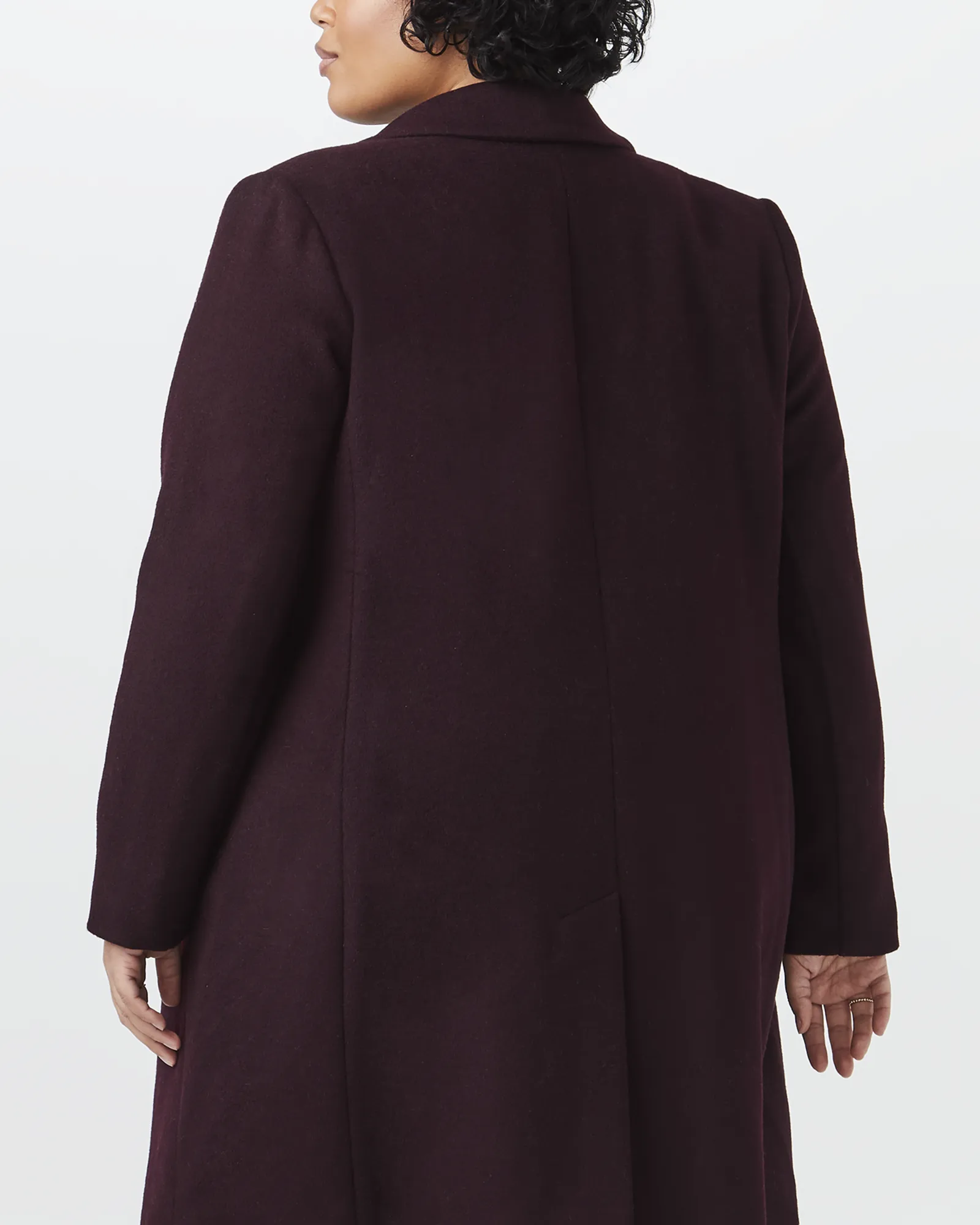 Beatrice Wool-Blend Jacket | Burgundy