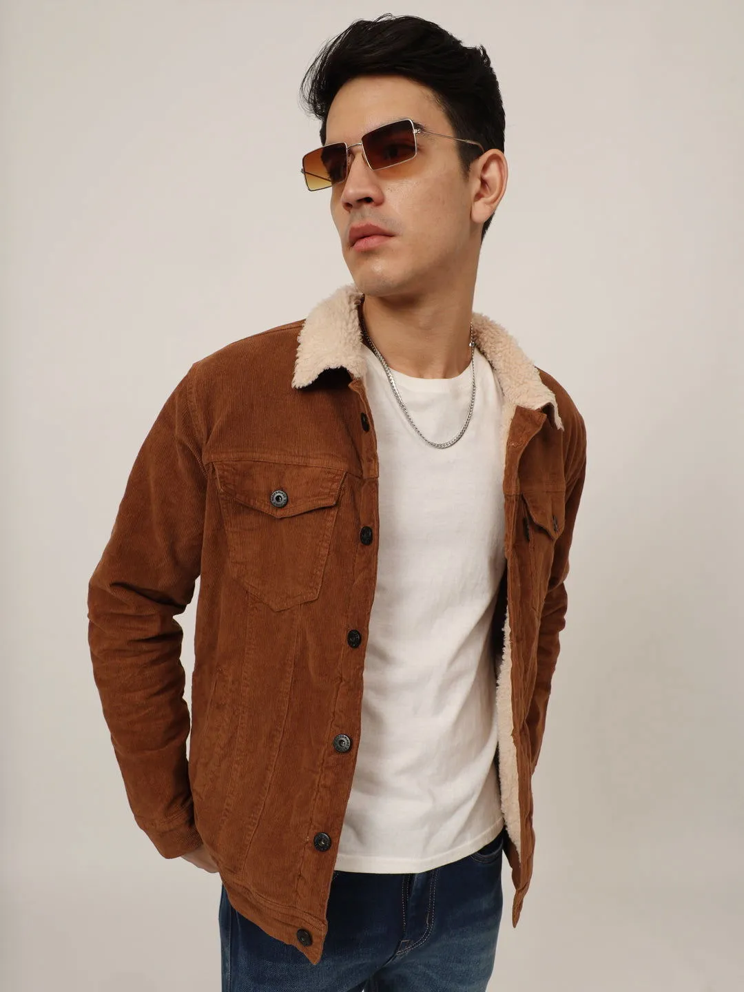 Brown corduroy jacket