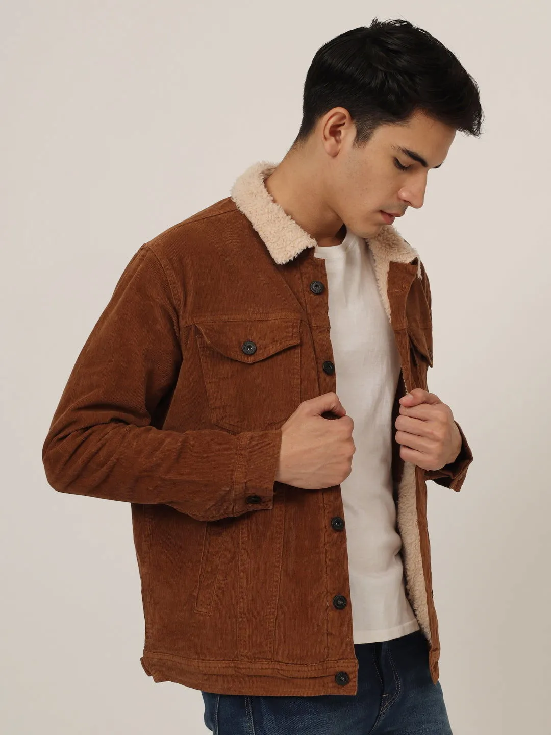 Brown corduroy jacket