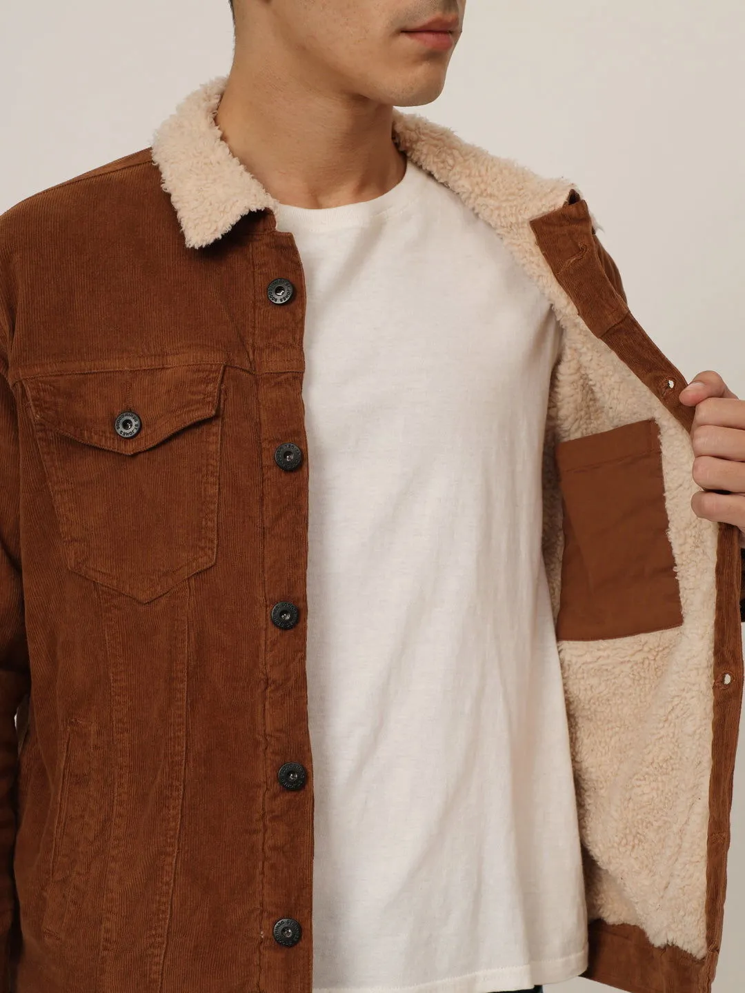 Brown corduroy jacket