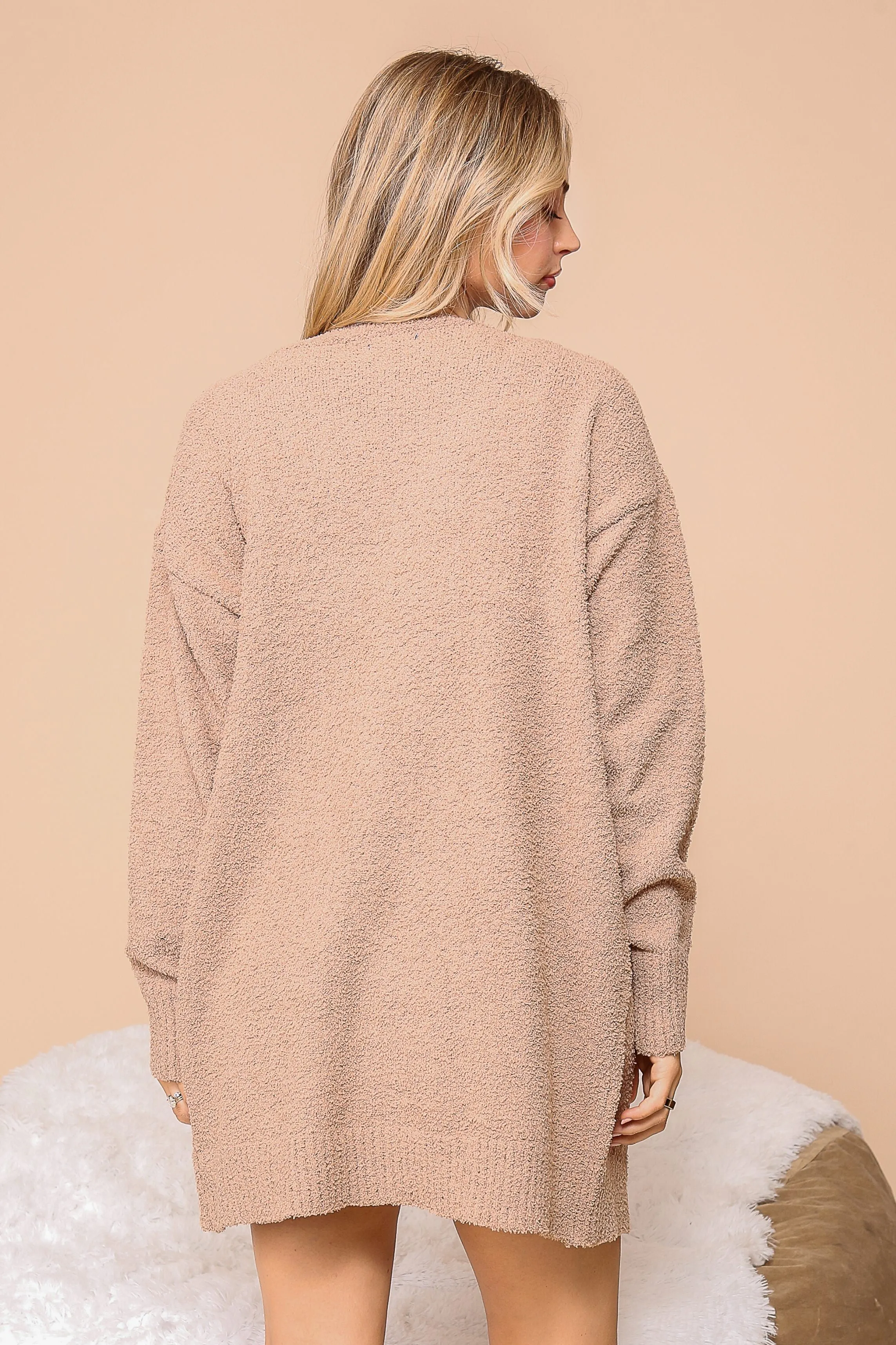 Callie Cozy Cardigan in Beige