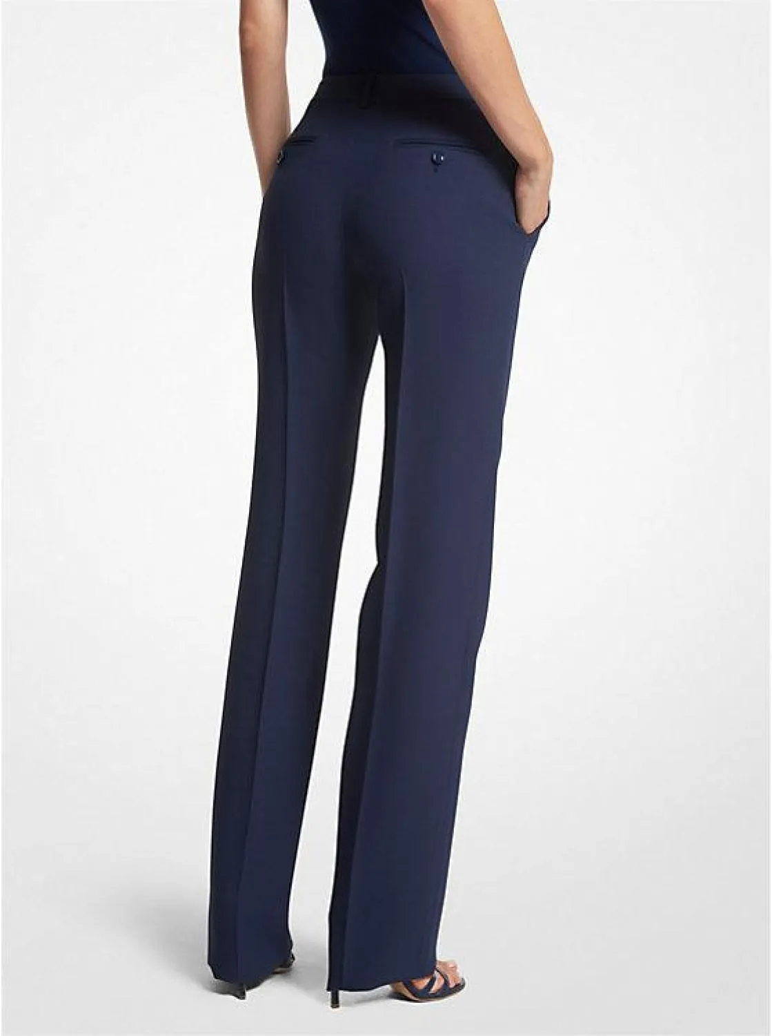 Carolyn Double Crepe Sablé Trousers