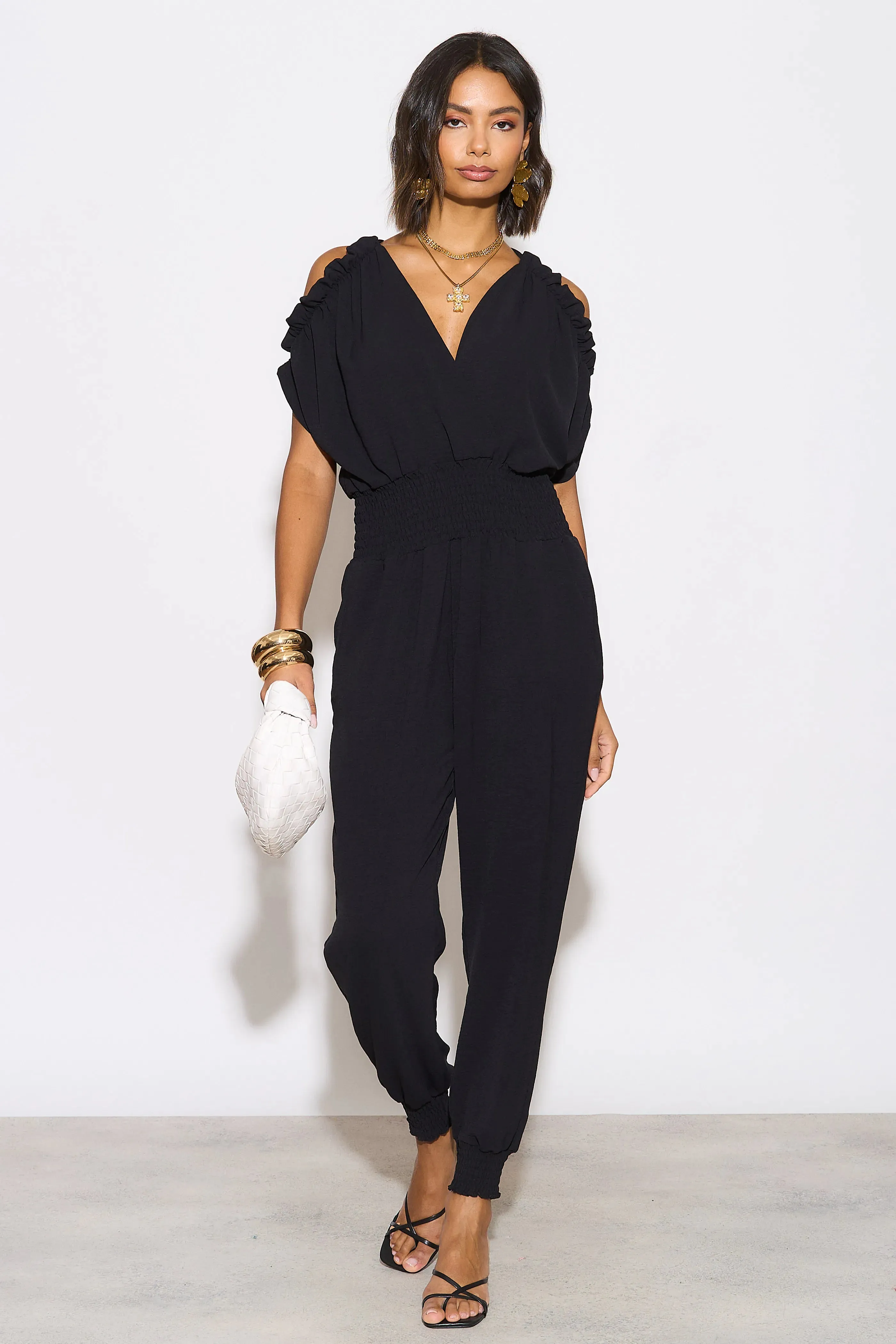 Casual Chic Black Jumpsuit