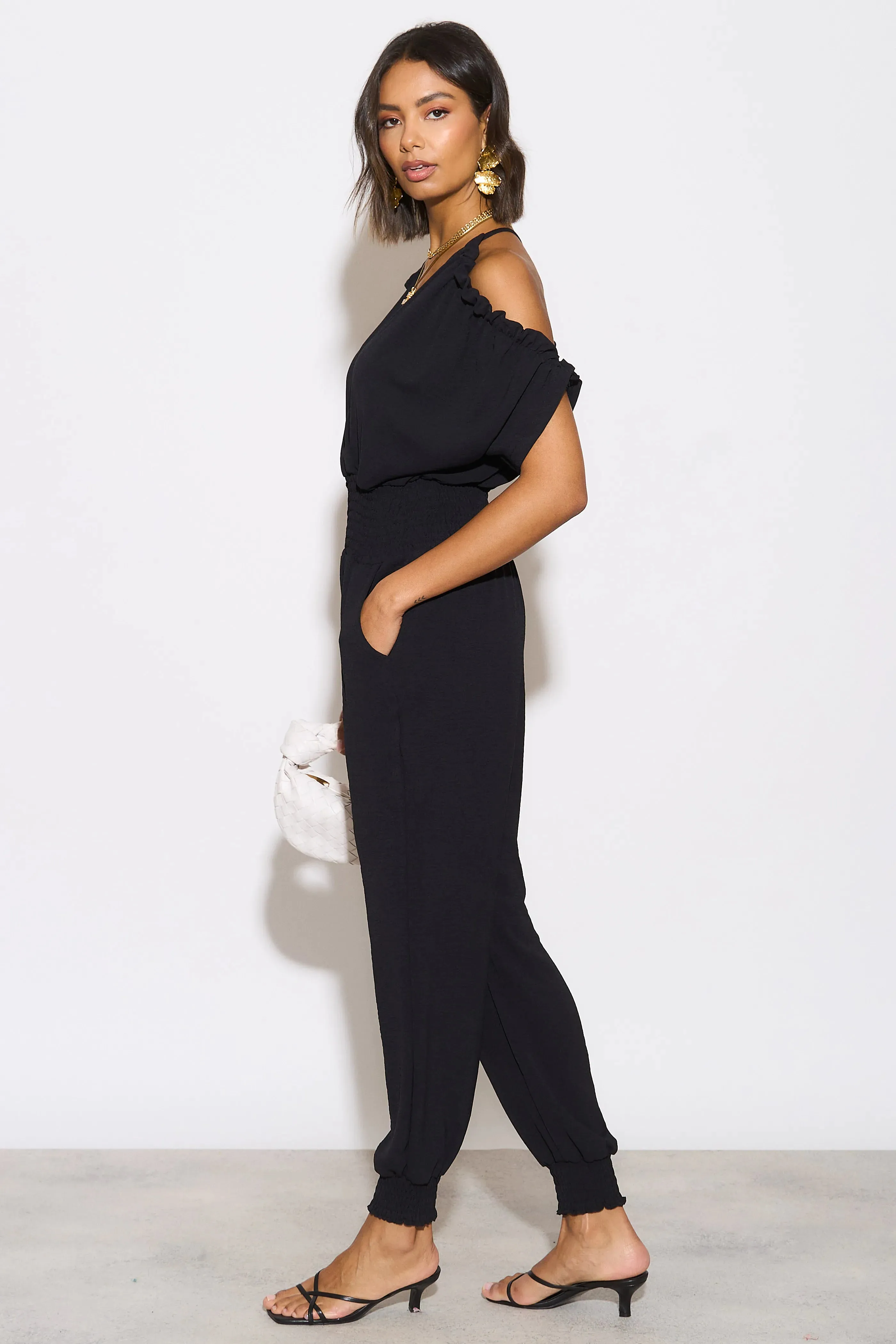 Casual Chic Black Jumpsuit