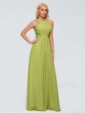 Clover Bridesmaid Dress Aliyah Charming A-Line Straps Chiffon Bridesmaid Dresses