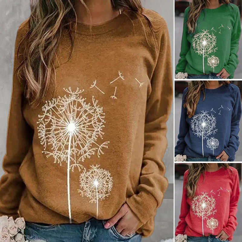 Dandelion Print Sweatshirt