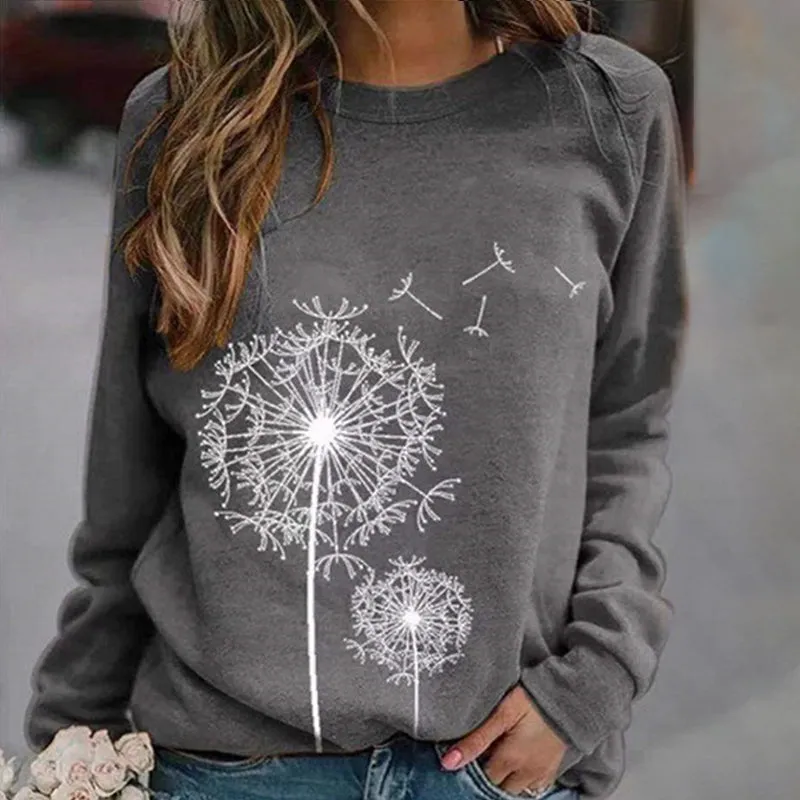 Dandelion Print Sweatshirt