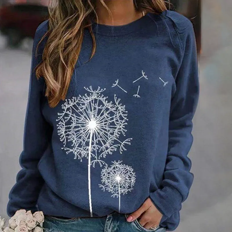 Dandelion Print Sweatshirt