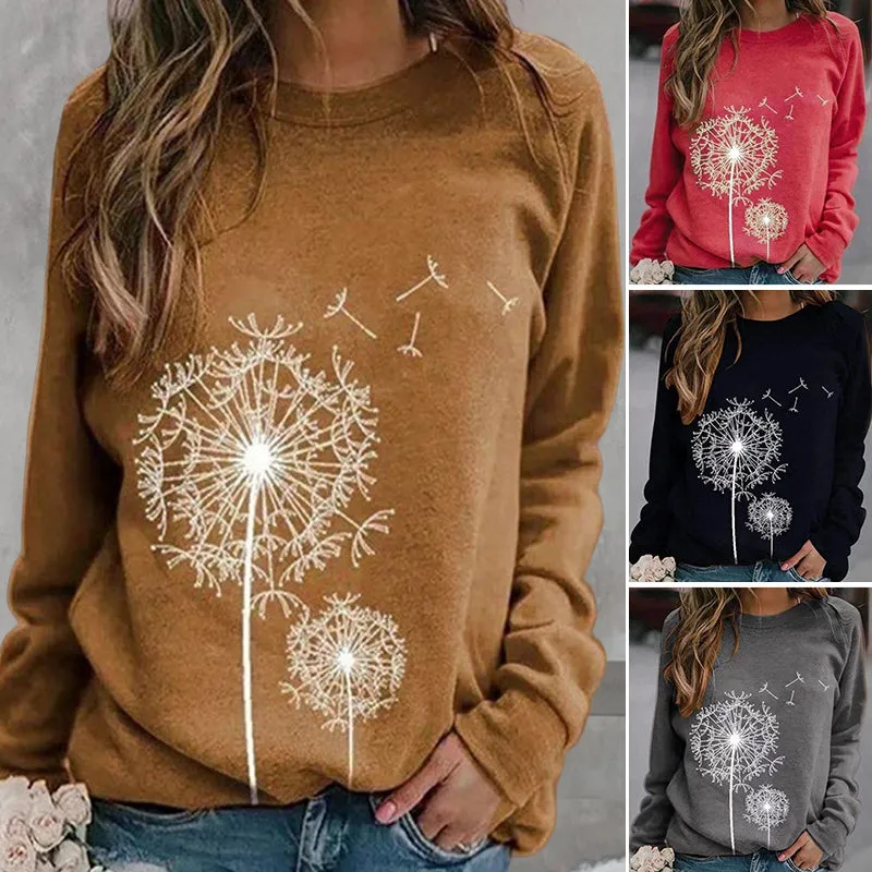 Dandelion Print Sweatshirt