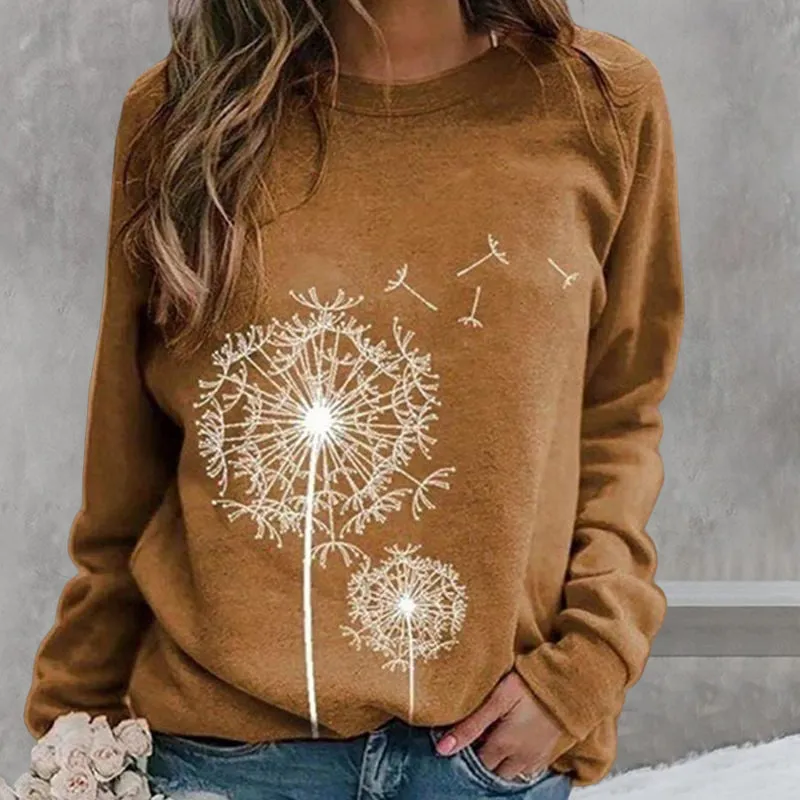 Dandelion Print Sweatshirt