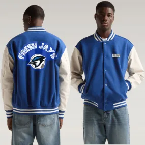 Fresh Jays - Royal Blue Letterman Jackets