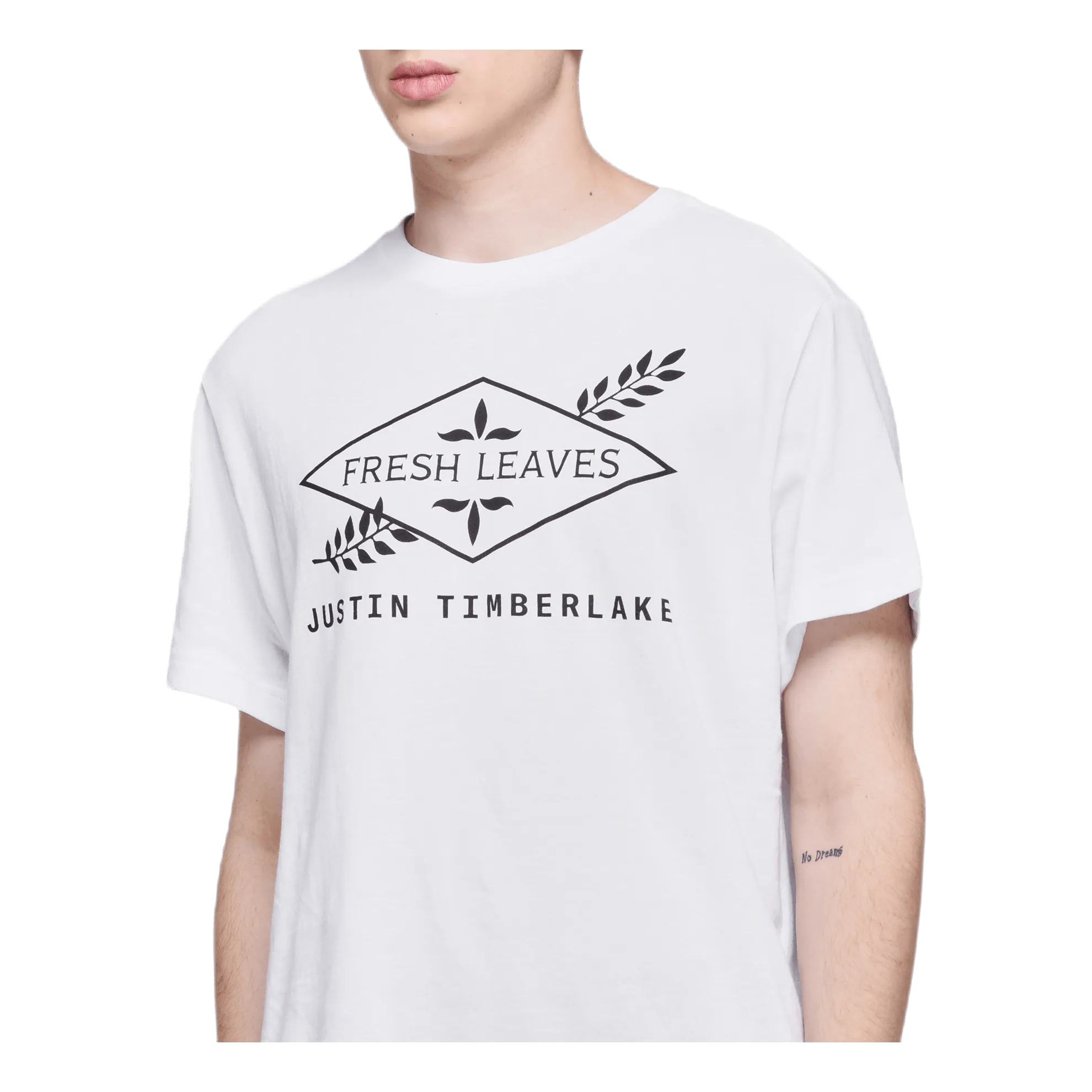 Fresh Leaves Tee White