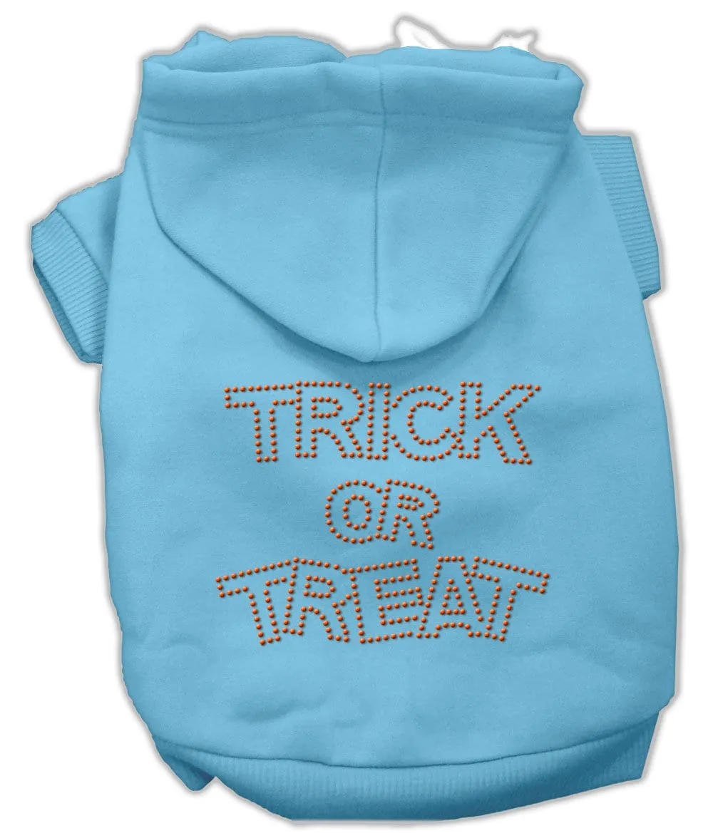 Halloween Pet Dog & Cat Hoodie Rhinestone, "Trick Or Treat"