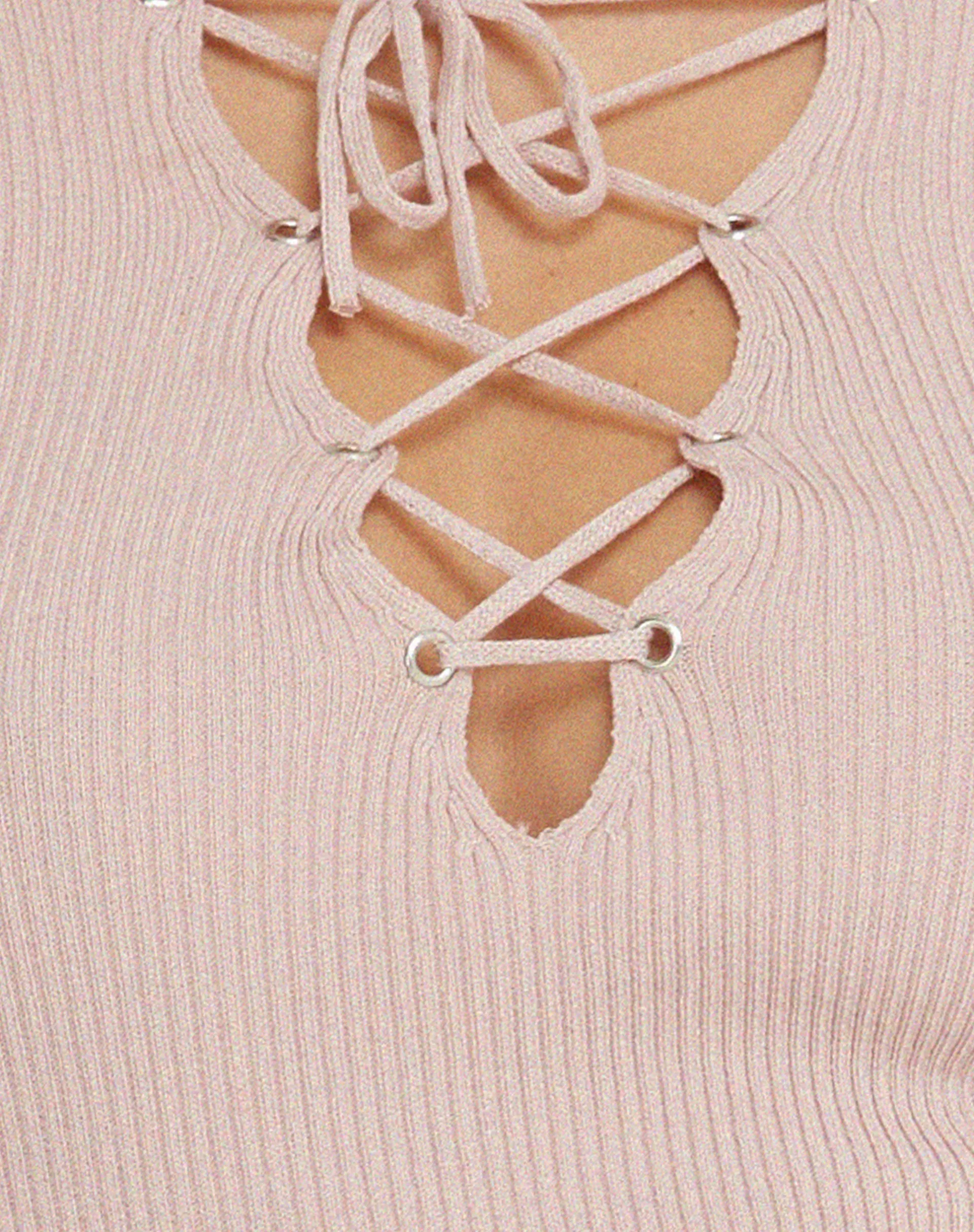 Issey Long Sleeve Top in Dusty Rose