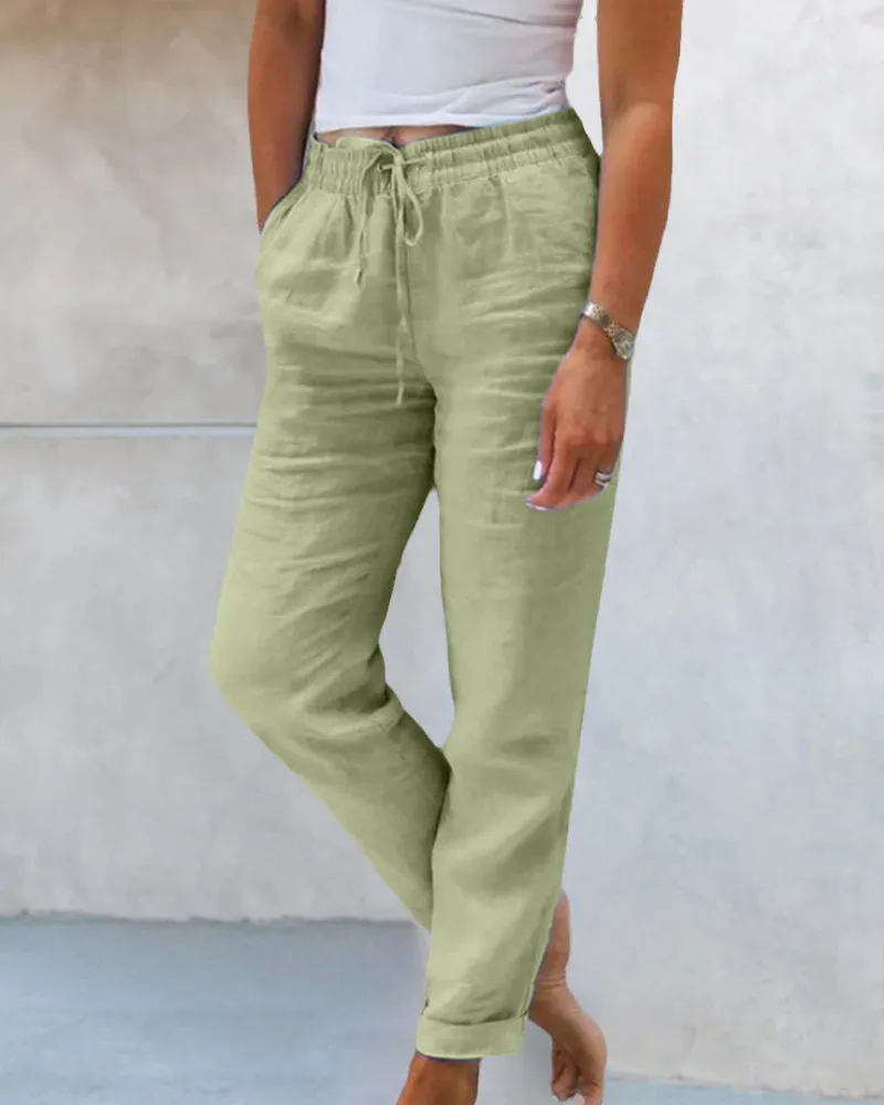 Ivyshape | Casual Chic Straight Trousers