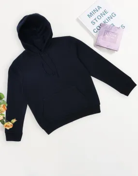 Kid's Fleece Hoodie-Navy