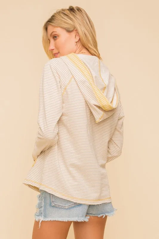 Lemon Stripe Hoodie