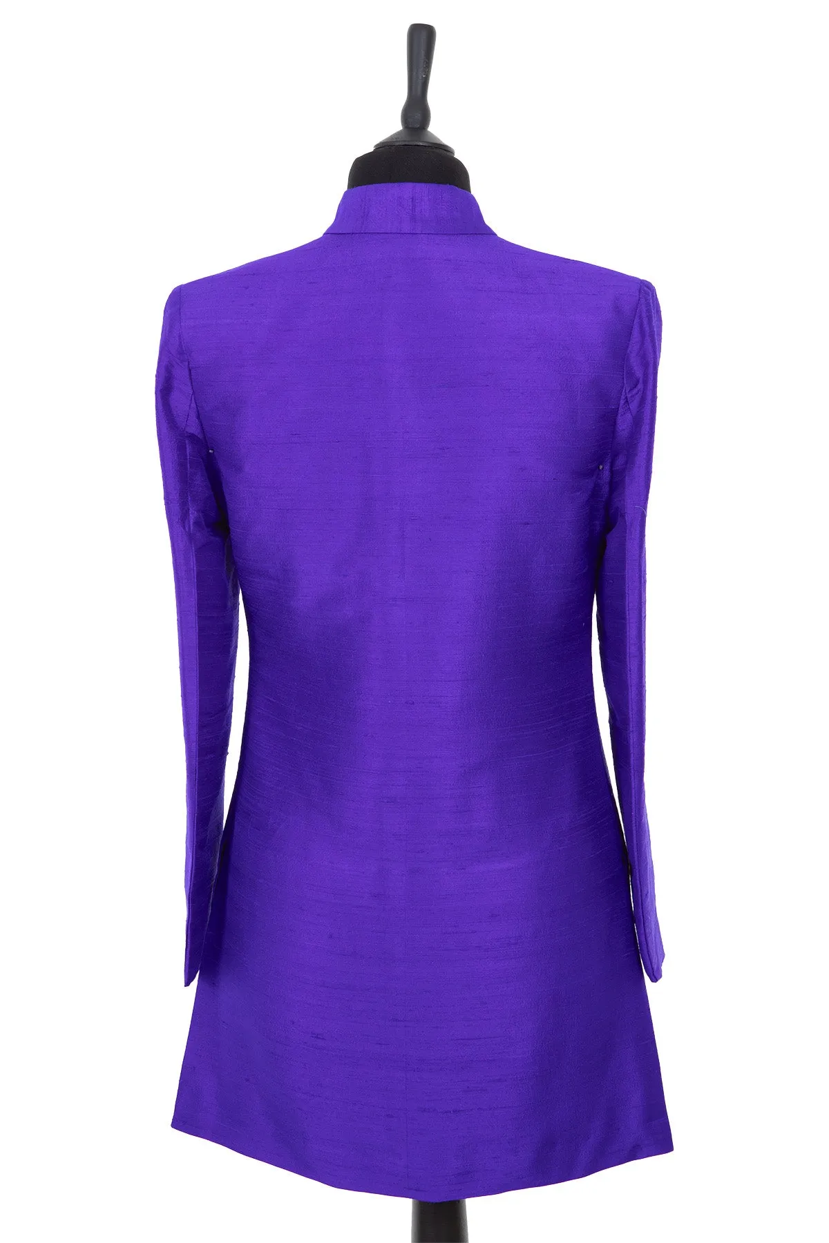 Long Nehru Jacket in Deep Violet