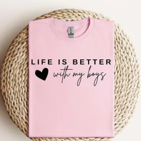 Matching Couple Hoodies - LIFE IS BETTER Custom Embroidered Sweatshirts For Couples