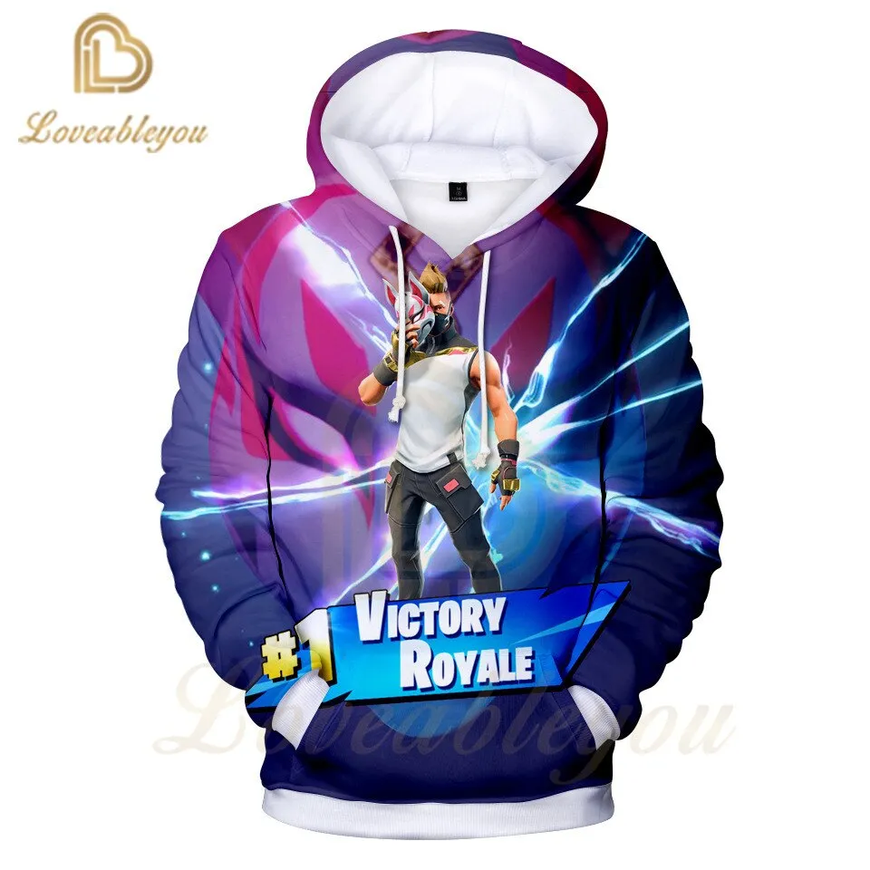 New Battle Game 3D Hoodie Children Hoodies Streetwear Hip Hop Warm Sweatshirts Hoodie Harajuku Victory Royal