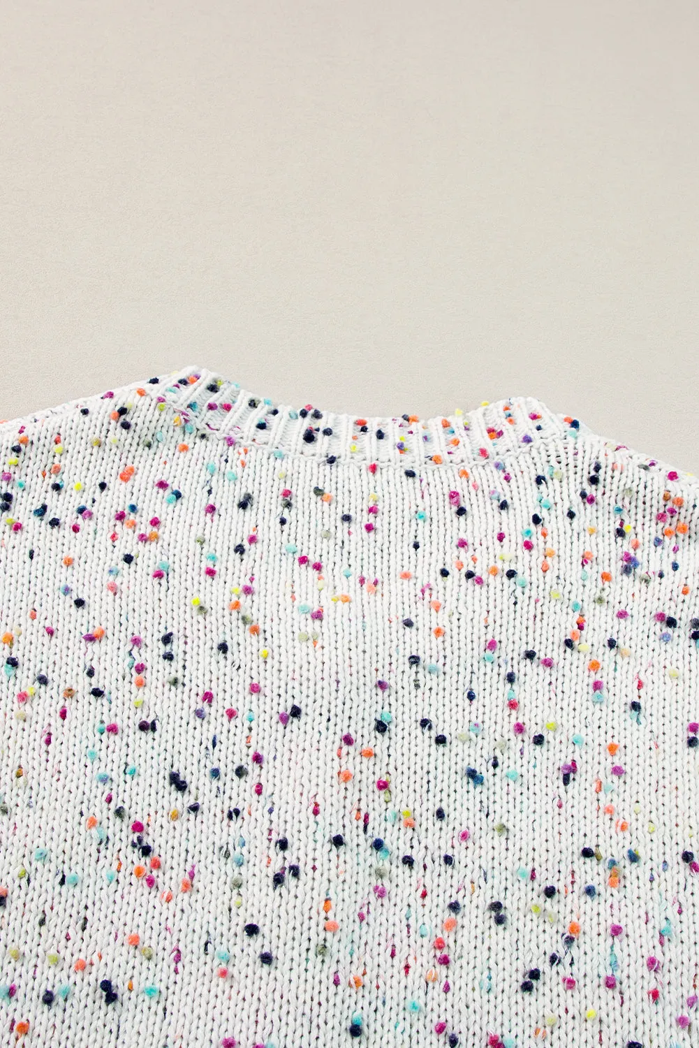 Rhinestone Confetti Sweater Cardigan