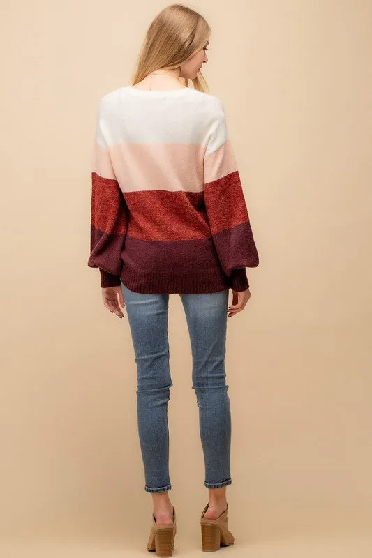 Rosebird Colorblock Sweater