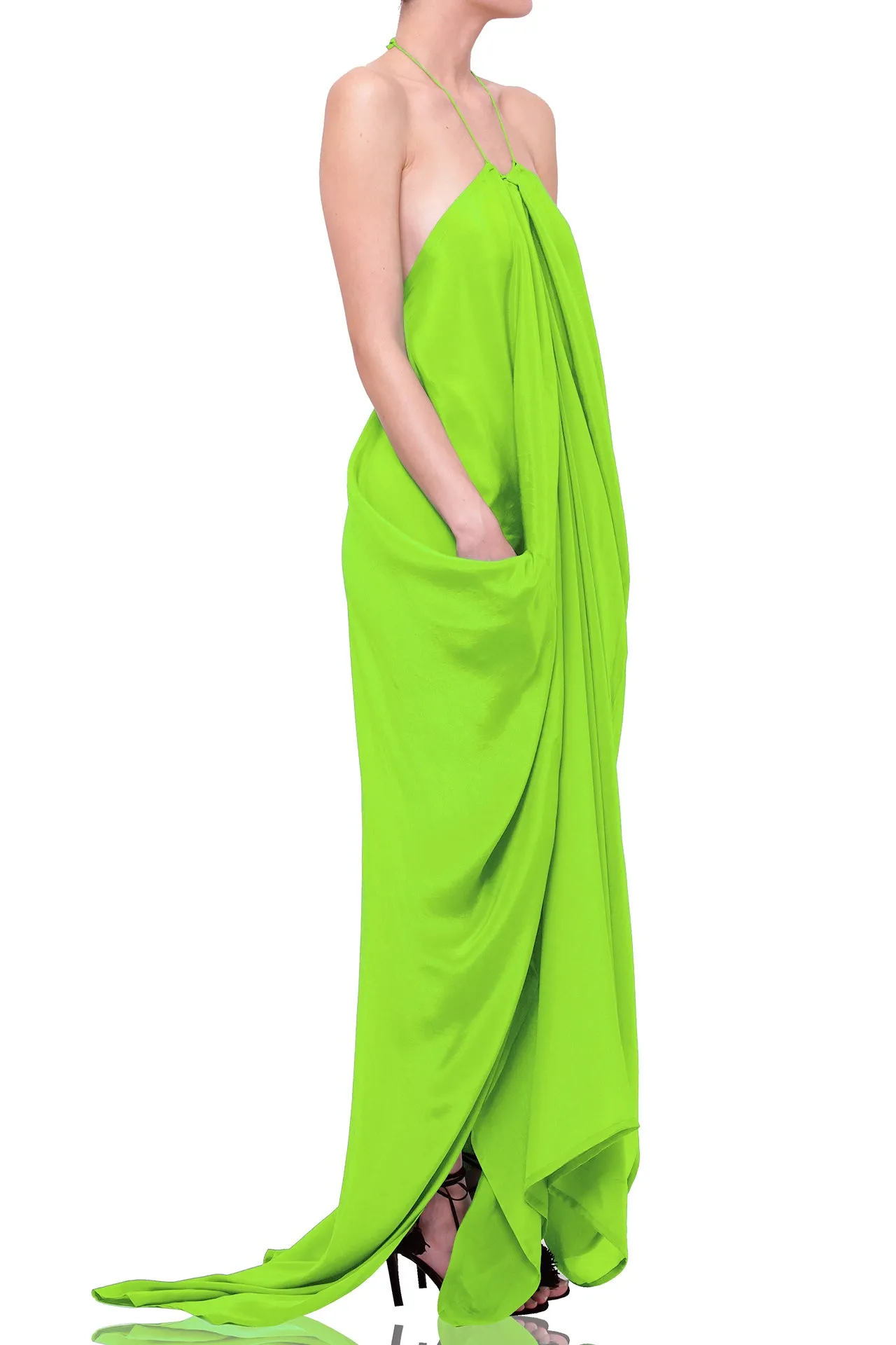 Sharp Green Kaftan Dress