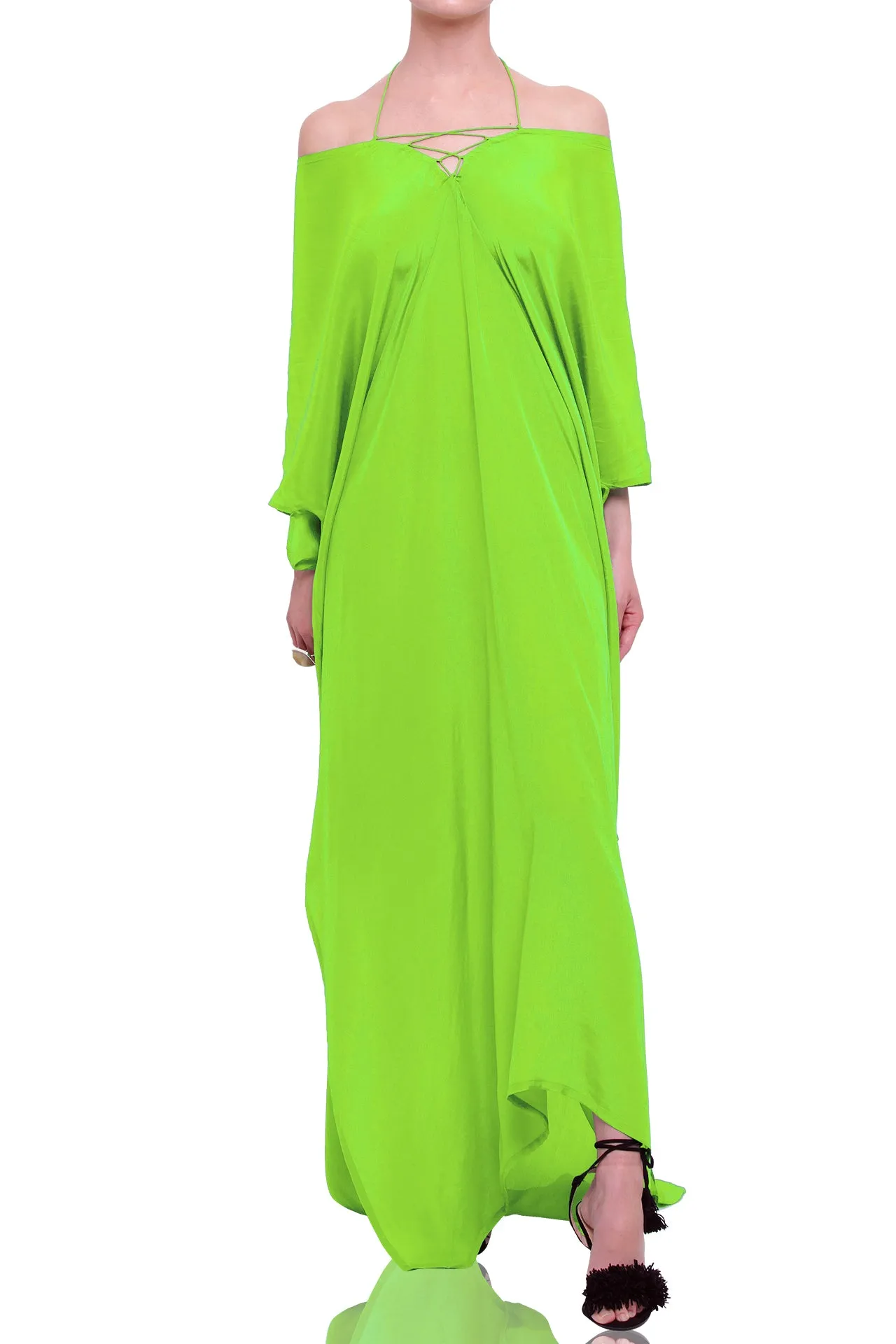 Sharp Green Kaftan Dress