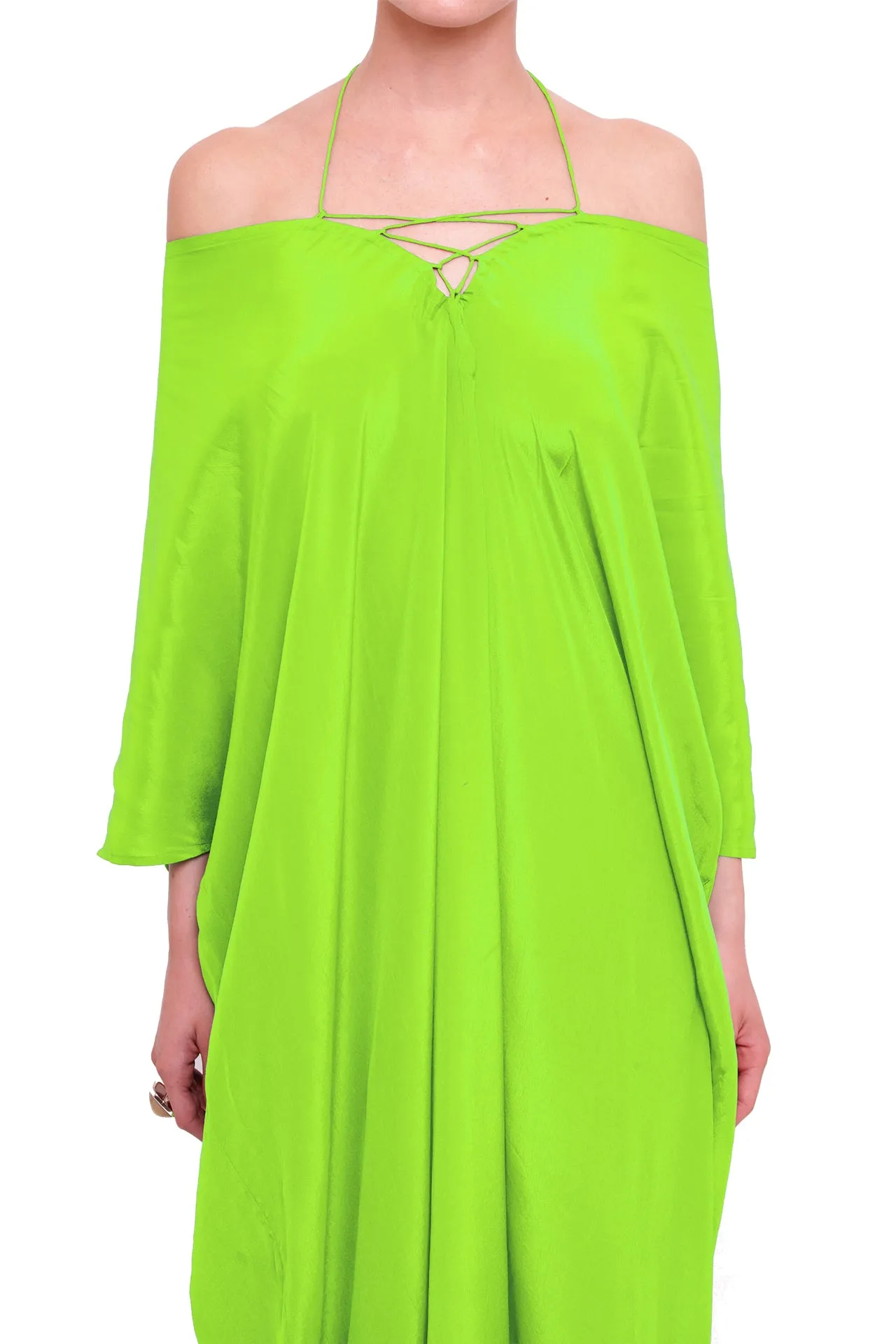 Sharp Green Kaftan Dress