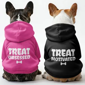 Treat motivated and Treat obsessed - Matching French Bulldog Hoodies – Stylish, Cozy & Personalized!