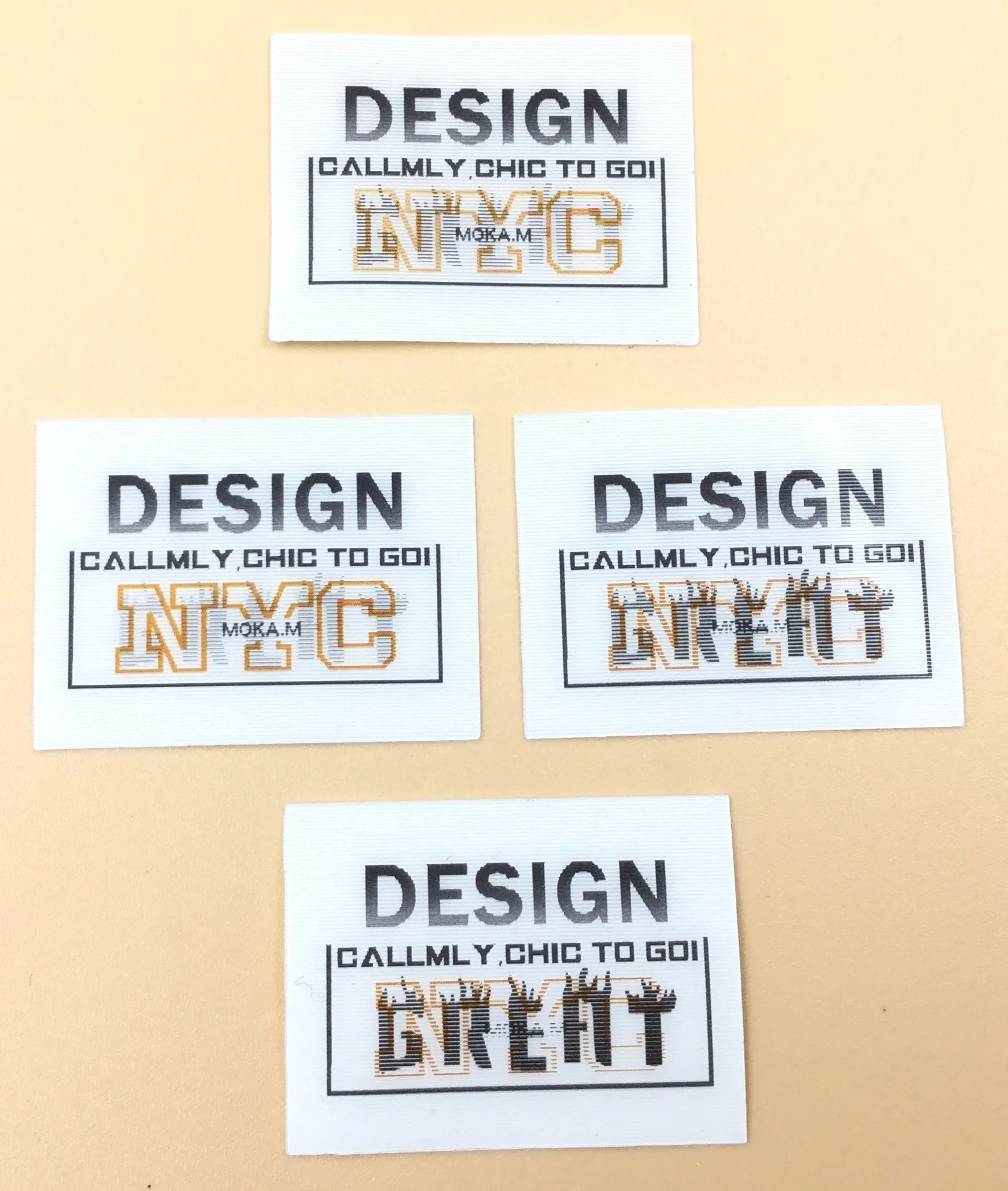 White Rectangle Shaped 3d Stickers